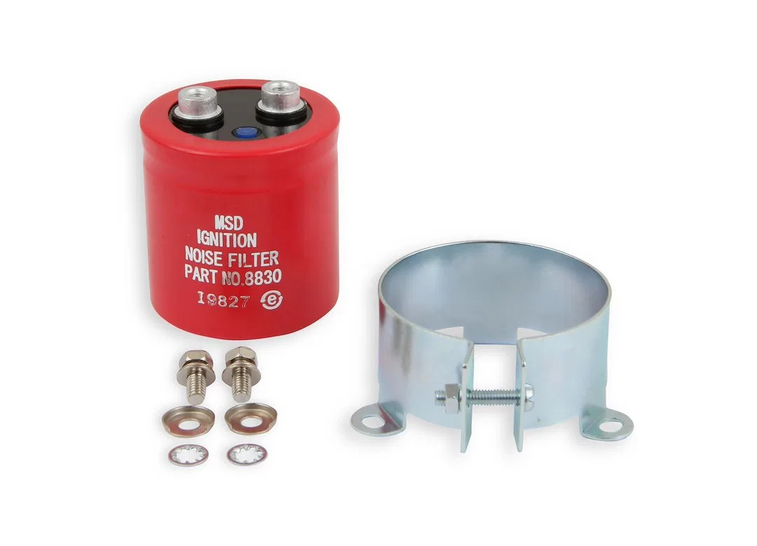 8830MSD – MSD CO. Ignition Noise Filter, 26K RF Passive Filter Red